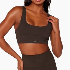Set Active Box Bra in Espresso